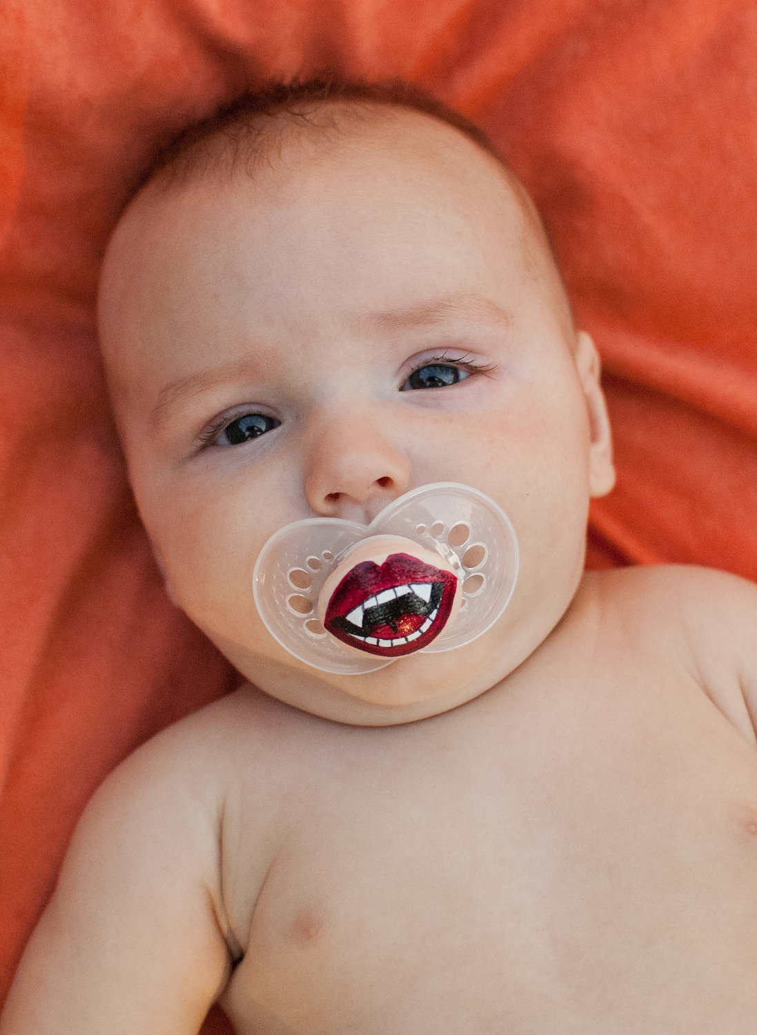 Vamp it Up Custom Hand Painted Pacifier by PiquantDesigns - product-hugerect-176878-15400-1375510352-8469fcc51036cac9da0da10f4a000663